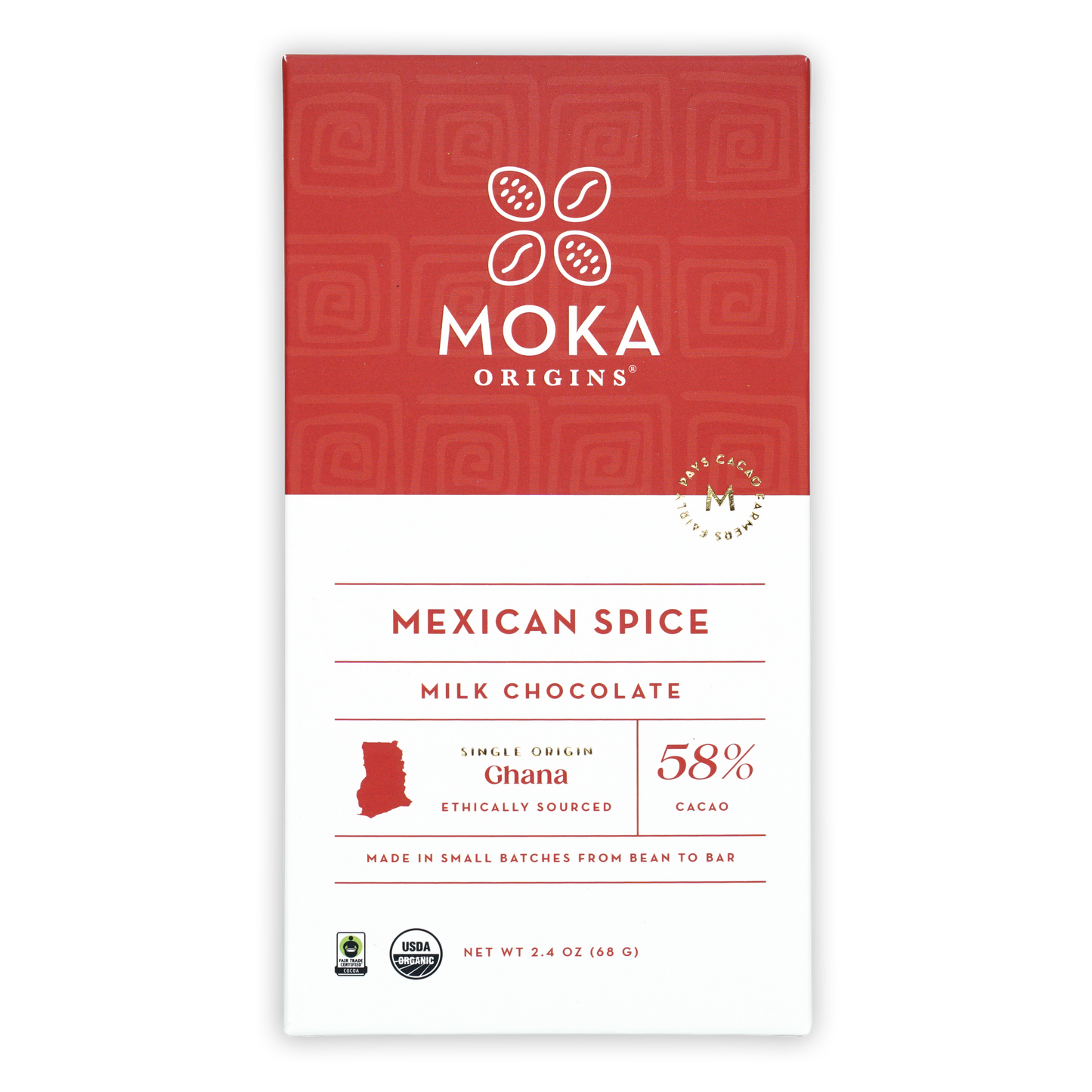 Moka Mexican Spice Milk Chocolate 58% (Seasonal)