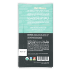 Moka Dark Chocolate w/ Sea Salt 72% bar in sleek teal black matte wrapper
