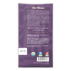 Moka Dark Tanzania 85% purple packaging with organic logos and nutrition info