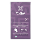Purple Moka Origins Tanzania dark chocolate bar, 85% cacao, single origin