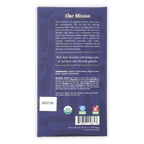 Moka Dark Uganda 72% dark chocolate bar in glossy blue packaging with organic logos