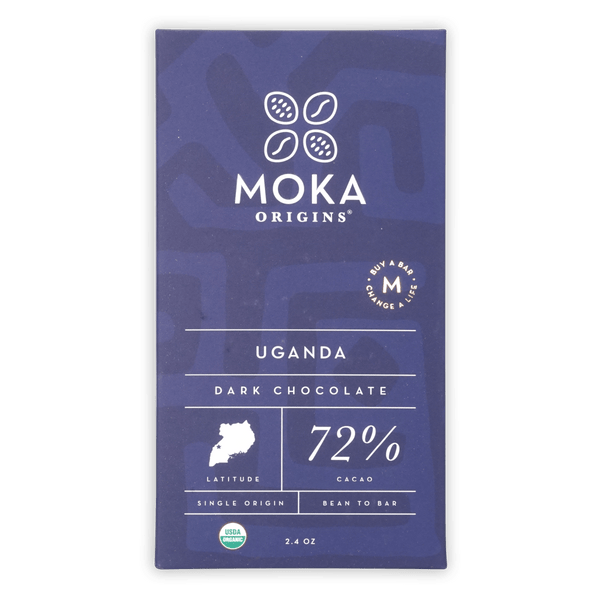 Moka Uganda 72% Dark Chocolate Bar Single Origin – Bar & Cocoa