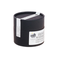 Black cylindrical container with white label and ribbon featuring nearynogs irish whiskey chocolate truffle dark truffles