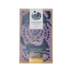 Nearynogs lunasa dark chocolate bar infused with lavender in purple and black illustrated wrapper from ireland