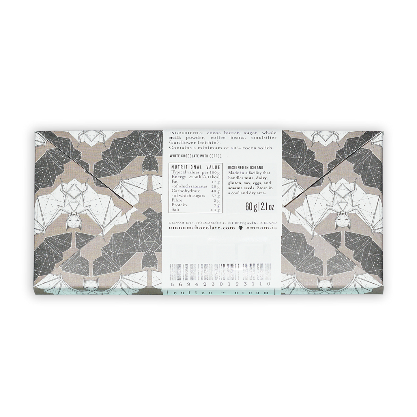 Omnom Coffee + Cream White Chocolate