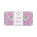 Omnom Lakkris + Sea Salt bar, pink octopus-pattern wrapper with white band, White Chocolate with Licorice and Sea Salt