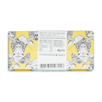 Omnom Dark Milk of Tanzania 65% bar wrapper with geometric turtle illustrations