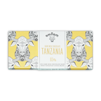 Omnom Dark Milk of Tanzania 65% yellow white bar with cow design