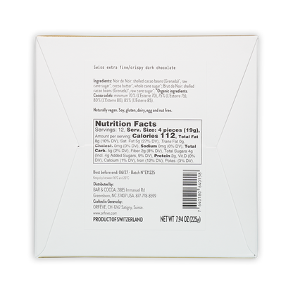 Orfeve Dark Chocolate Grenada Tasting Box (48 pcs)