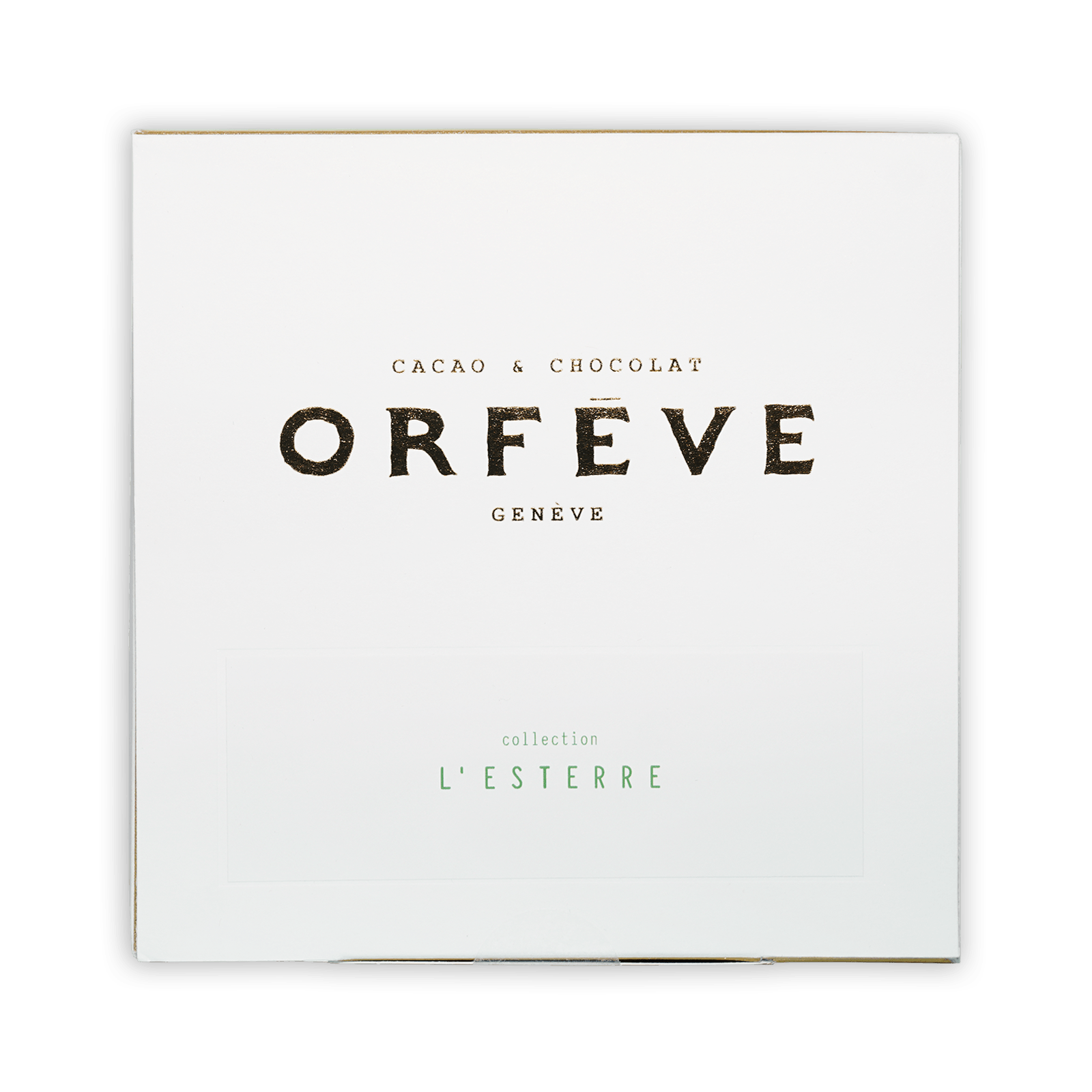 Orfeve Geneve white box for Cacao & Chocolat L’Esterre collection
