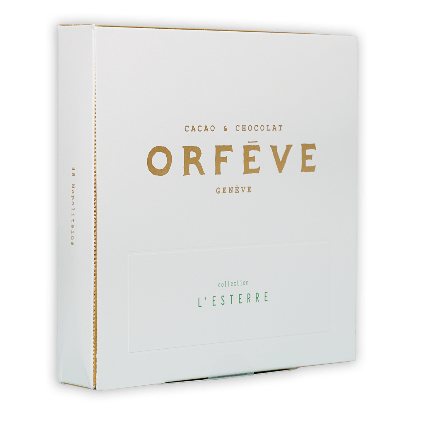 Orfeve L’Estere Dark Chocolate Grenada Tasting Box front view