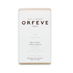 Orfève pear peppermint dark chocolate bar box, no added sugar, 64%