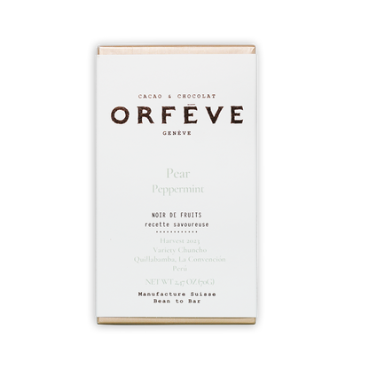 Orfeve Dark w/ Pear & Peppermint (No Added Sugar) 64%