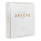 Orfève Genève Peru cacao box with gold lettering and zipper detail