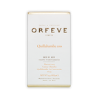 Orfeve Dark Quillabamba Peru 100% chocolate bar wrapper with gold accents