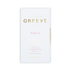 A white box of Orfeve Bejofo 90 chocolate on a black background, featuring gold foil and pink printed text.