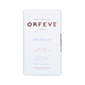 A white Orfeve Alto Piura 70 chocolate box on a black background, featuring rose gold and light blue printed text.
