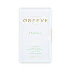 A white Orfeve L'Esterre 70 chocolate bar box with gold and green text on a black background.
