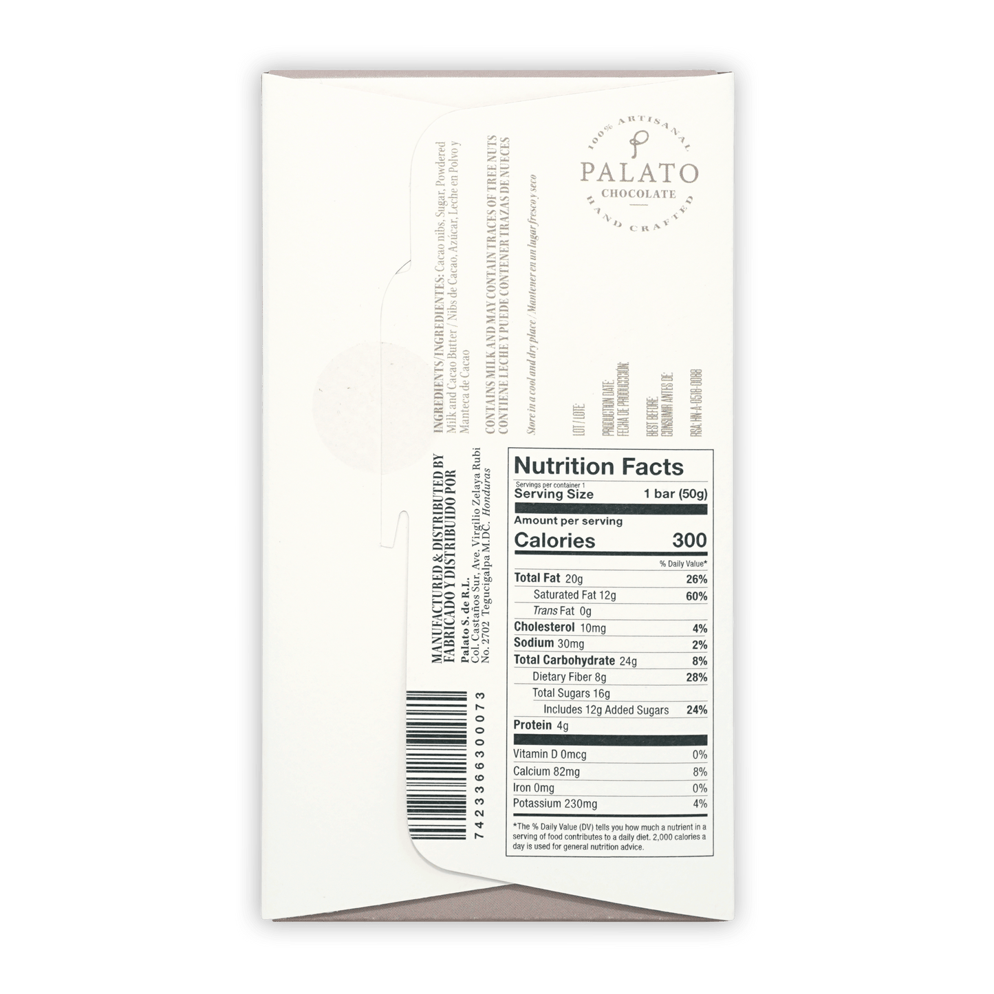 Palato Dark Milk Chocolate 60%