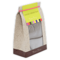 Pralus Cacao Show hot chocolate mix in beige bag with lime green label