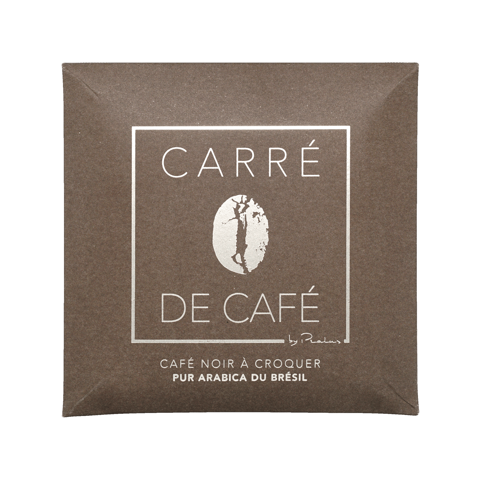 Pralus Carre de Cafe Noir: brown square dark roast Brazilian Arabica beans