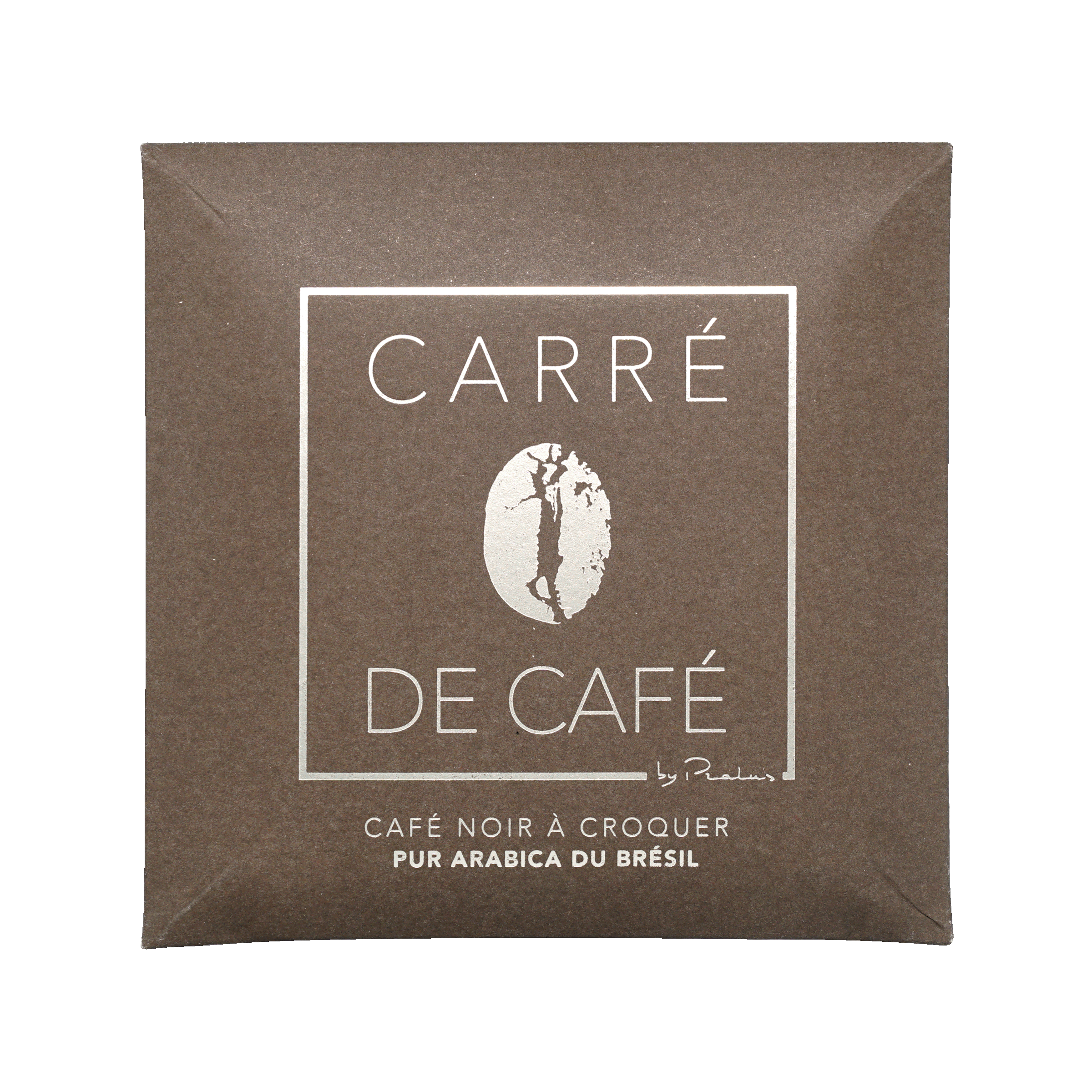 Pralus Carre de Cafe Noir: brown square dark roast Brazilian Arabica beans
