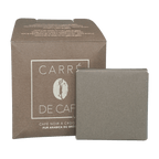 Pralus Carre de Cafe Noir square matte gray coffee bar in brown box