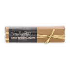 Pralus Infernale Noir praline bar in brown wrap with gold ribbon