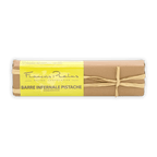 Pralus Infernale Pistache Praline Bar 75% wrapped in paper with twine