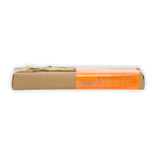 Pralus Infernale Orange Bar in beige box with orange label and gold ribbon