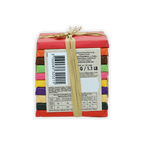 Pralus Pyramide des Tropiques vibrant multicolored chocolate bar stack with ribbon