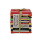 Pralus Pyramide des Tropiques vibrant multicolored chocolate bar stack with twine bow