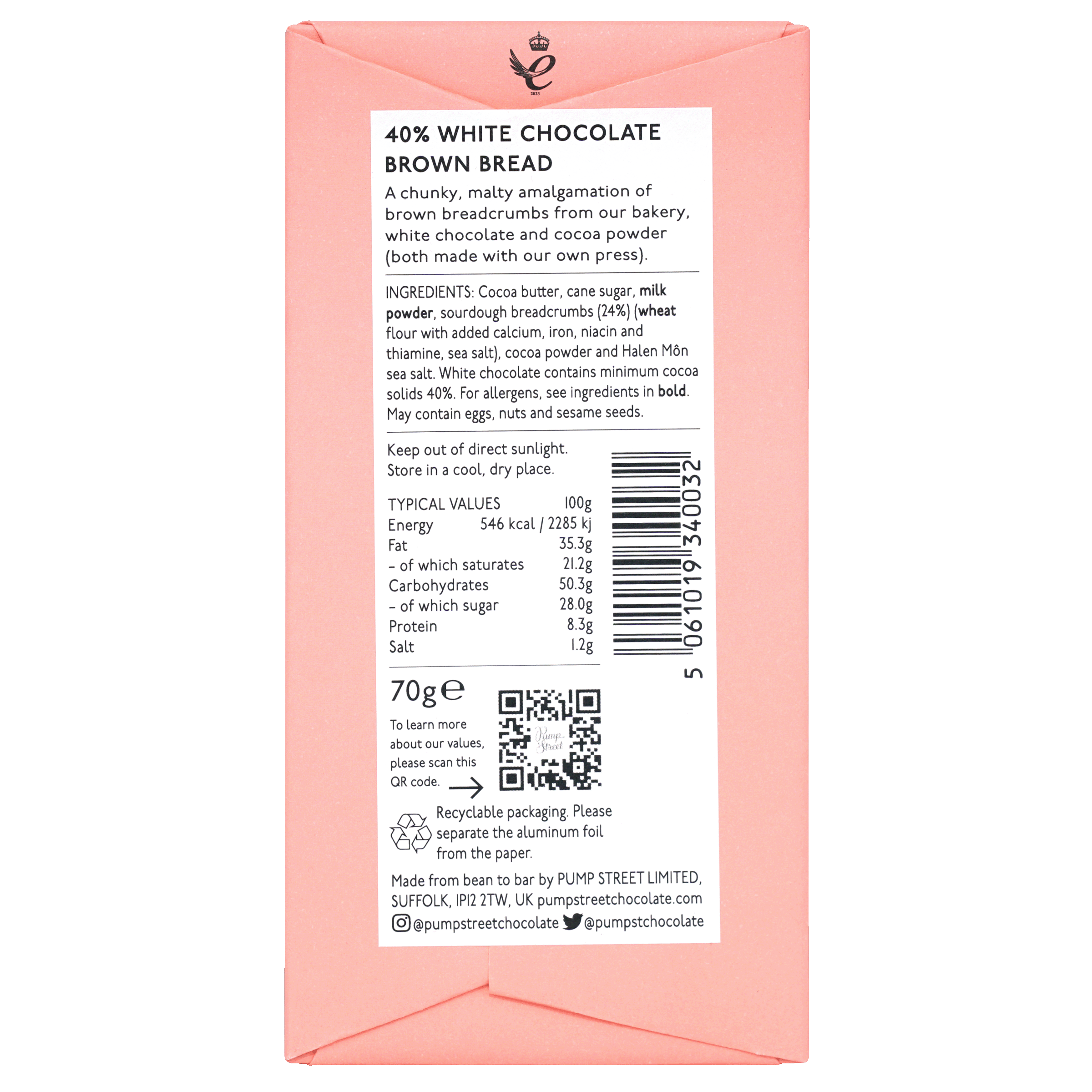 Pump Street Brown Bread 40%