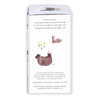 Pump Street Chicken and Egg Box with watercolor chicken, rabbit, flowers, chocolate eggs, hot cross bun