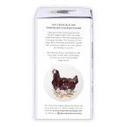 Chocolate-covered chicken figure from Pump Street Chicken and Egg Box Hot Cross Bun 60%