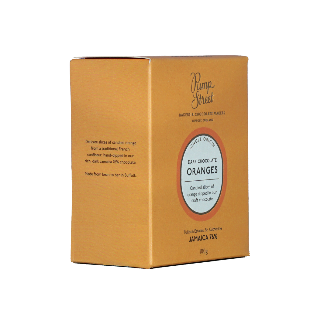 Pump Street Dark Chocolate Dipped Orange Slices 76%