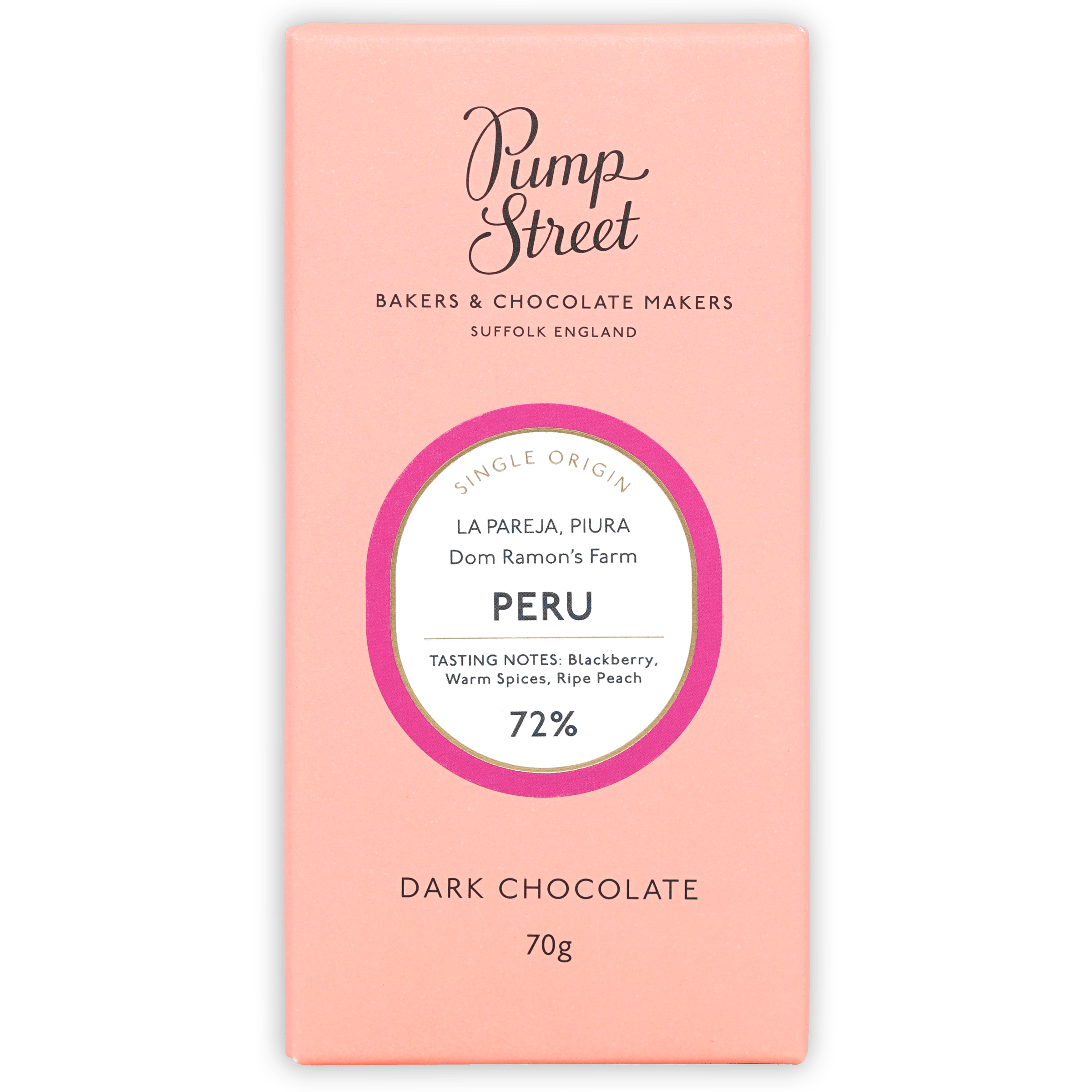 Pump Street Don Ramon’s Farm La Pareja Peru 72% dark chocolate bar
