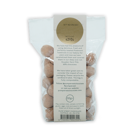 Pump Street Dark Milk Chocolate Caramelized Hazelnuts 60%