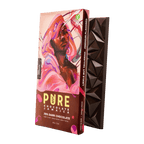 Pure Chocolate Dark 75% Jamaica bar with portrait packaging