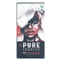Pure Chocolate Dark 84% black and red wrapper with artistic portrait