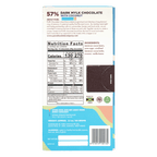 Pure Chocolate Dark Milk w/ Coconut 57% bar in colorful wrapper