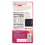 Pure Chocolate 70% dark chocolate bar with jerk seasoning wrapper back