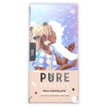 Pure Chocolate Milk Chocolate bar with Cookies & Cream wrapper