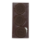 Pure Chocolate dark chocolate bar with embedded Oreo cookies and cream