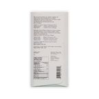 Back of Qantu Bagua cream box with French and English text, tasting notes caramel and orange blossom, nutrition facts and barcode