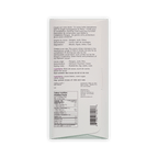 Back of the white Qantu Chaska box with French and English text, ingredients, nutrition facts, and a barcode.