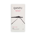 Qantu Tresor Cache Hidden Treasure box, white with a black road illustration, Edition Limitee 80% dark chocolate, 50g