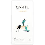 Qantu Pause Cafe 70% dark chocolate bar with geisha bean flavor