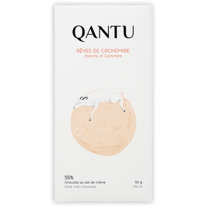 Qantu Chocolate Goat Milk, Dreams of Cashmere 55%