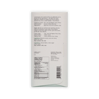 Back of Qantu Gran Blanco box with bilingual description, ingredients and nutrition facts